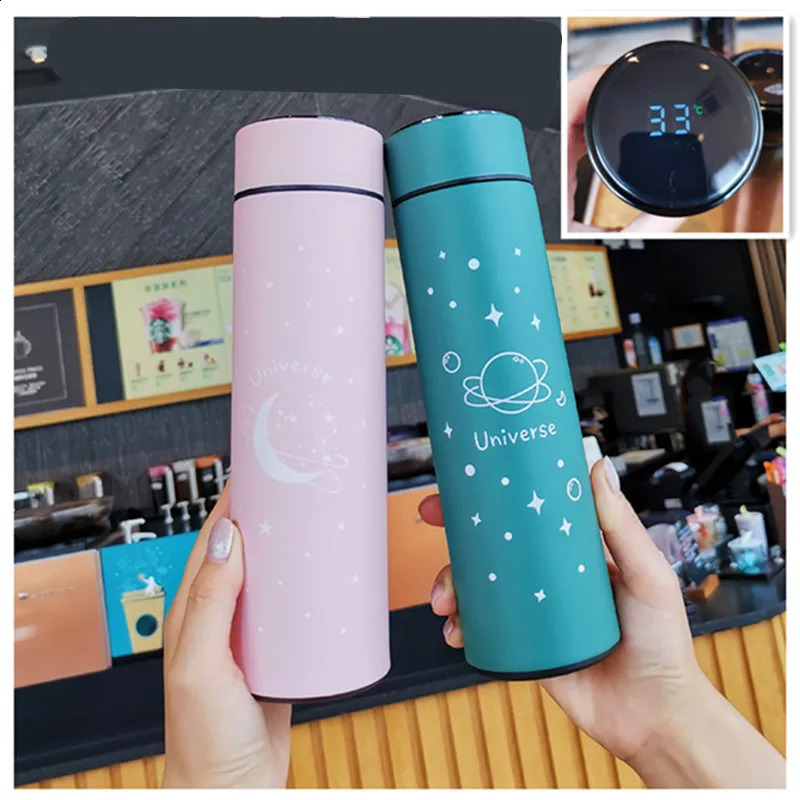 Smart Display Temperature Thermal Mug Stainless Steel Food Thermos For Tea Water Bottle With Heating Cup 251022 W260226