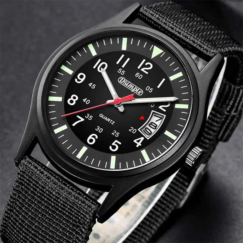 Reloj Hombre 2024 Fashion Mens Nylon Watches Luxury Men Army Quartz Watch Calendar Date Wristwatch Relogio MasculinoL251023