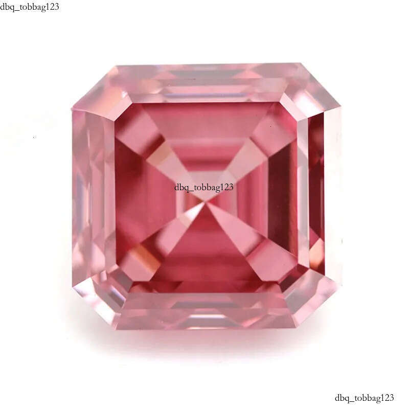 Asscher Cut 4.03carat Hpht Cvd Fancy Pink Lab Grown Loose Dias Synthetic Dia Factory Wholesale