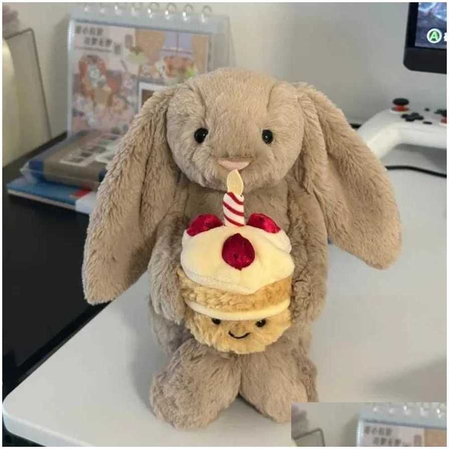 Stuffed Plush Animals Toy 30Cm Shy Bonnie Rabbit Decorates Holiday Gifts For Cats Dogs And Pets With Birthday Ce Doll Y250425 Dr Otvgf XJ260303