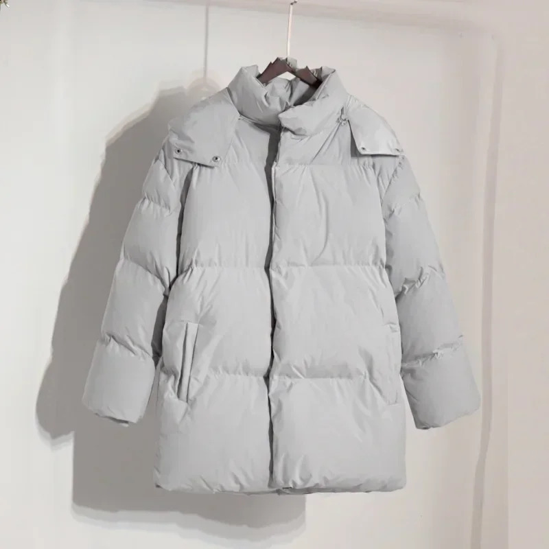Zekye Winter Solid Color Jacket Zipup Womens Lightweight Padded Bomber Long Sleeve Coats Ladies Coat 251021