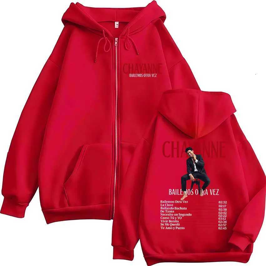 Rapper Chayanne Bailemos Otra Vez 2025 Album Zip Up Hoody Mens Fashion Oversized Jacket Sweatshirt Hip Hop Gothic Zipper HoodiesT251023