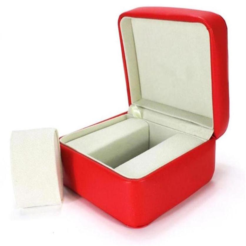 xury New Square Red For Omega Box Watch Booklet Card And Papers In English Watches Box Original Inner Outer Men Wristwatch 295o224w9492241L