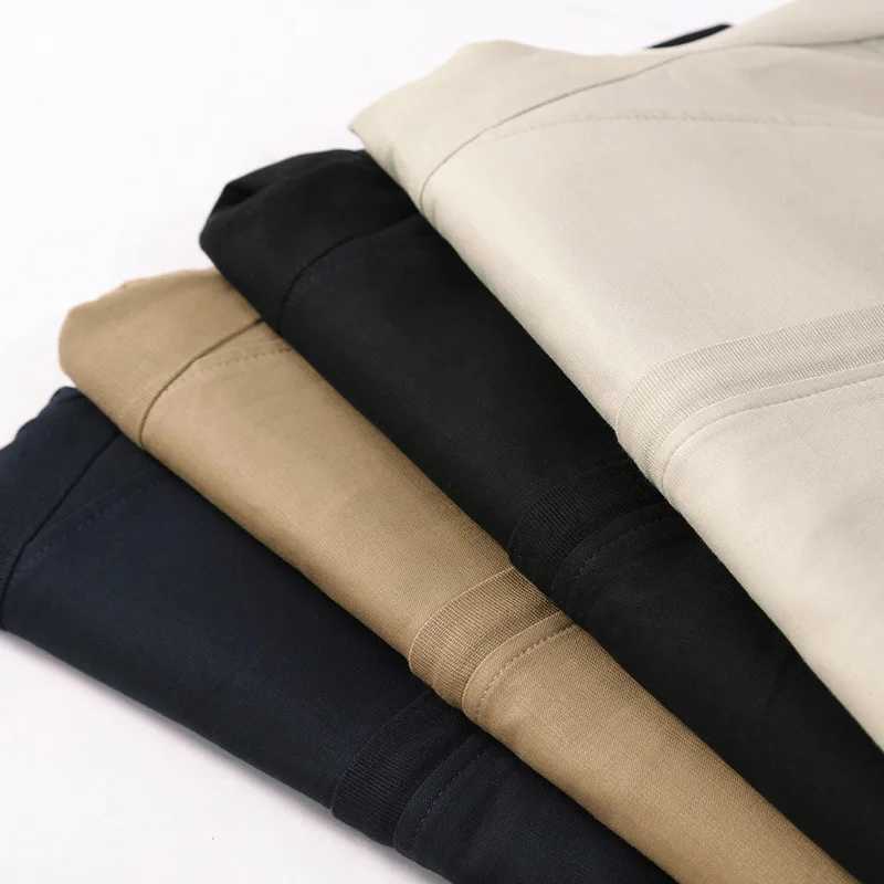 New Spring Standing Collar Washed Jacket for Men Clothing Coats Slimming Cotton Drape W251023