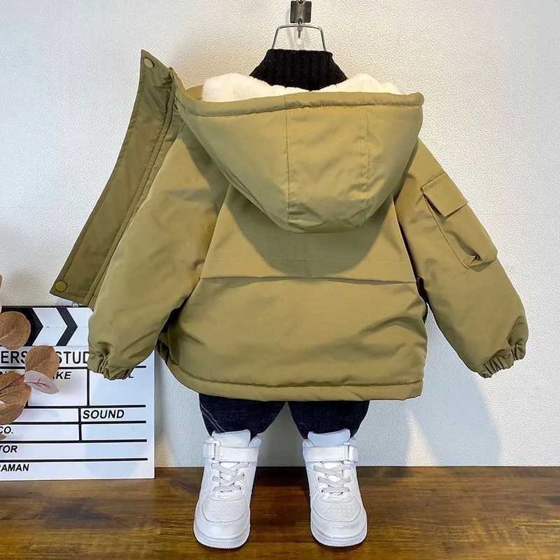 2023 Children Jackets Coat Autumn Winter Boy Clothes Baby Warm Thicken Velvet Outwear Outfits Toddler Kids Clothing 310 Years Y251023