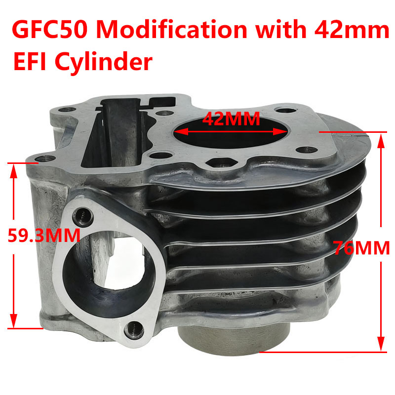 Honda GFC50 modified 42mm cylinder kit, applicable to SDH50QT-40/41/42/43 Century Dream , Tianya Liren, and Freedom