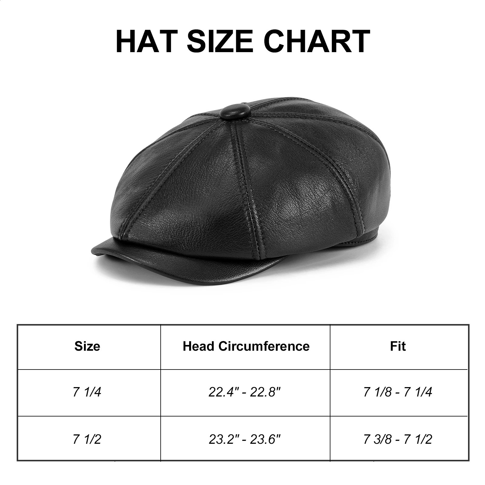 VOBOOM Men Women Genuine sboy Leather Cap 8 Panel Gatsby Ivy Vintage Flat Cabbie Hat 251021