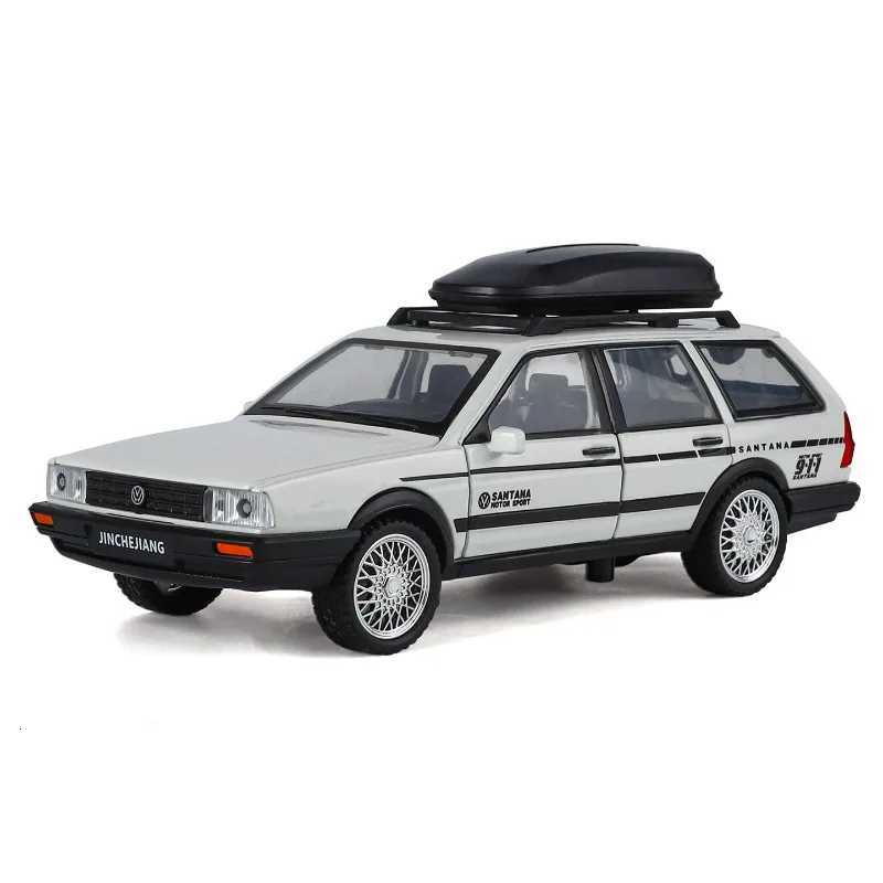 Diecast 132 VW SANTANA Wagon Alloy Car Model with Sound Light Children Boy Birthday Gift Toy Vehicles Miniature VoitureT251023