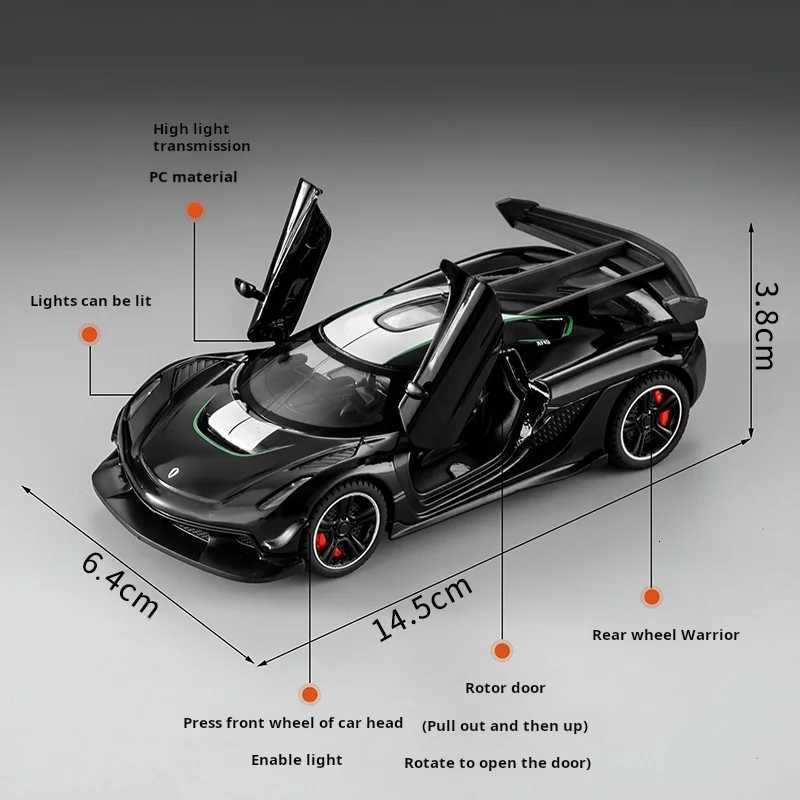 132 Diecast Metal simulation Konissek Alloy model car sound light boys toy gift Offroad vehicle Collection model carT251023