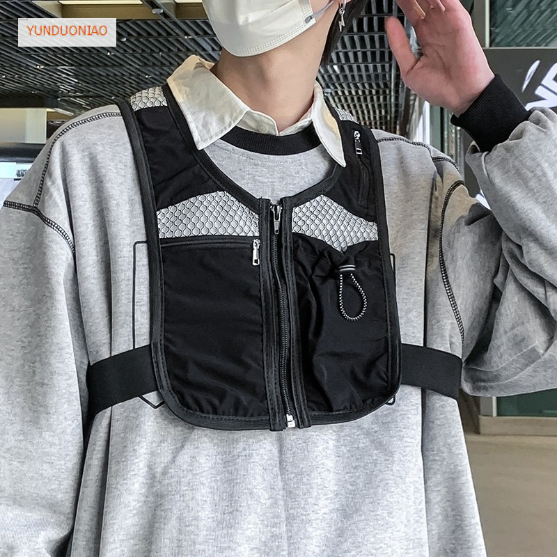 Tactical men's chest bag autumn and winter new mobile phone bag outdoor tactical vest street fashion couple vest bag designer bag