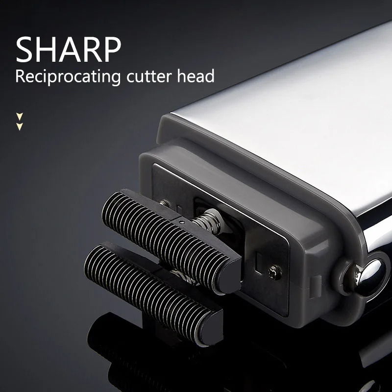 Cordless Metal Rechargeable Hair Beard Electric Shaver For Men Powerful Electric Razor Head Bald Shaving Machine Wet Dry 251018