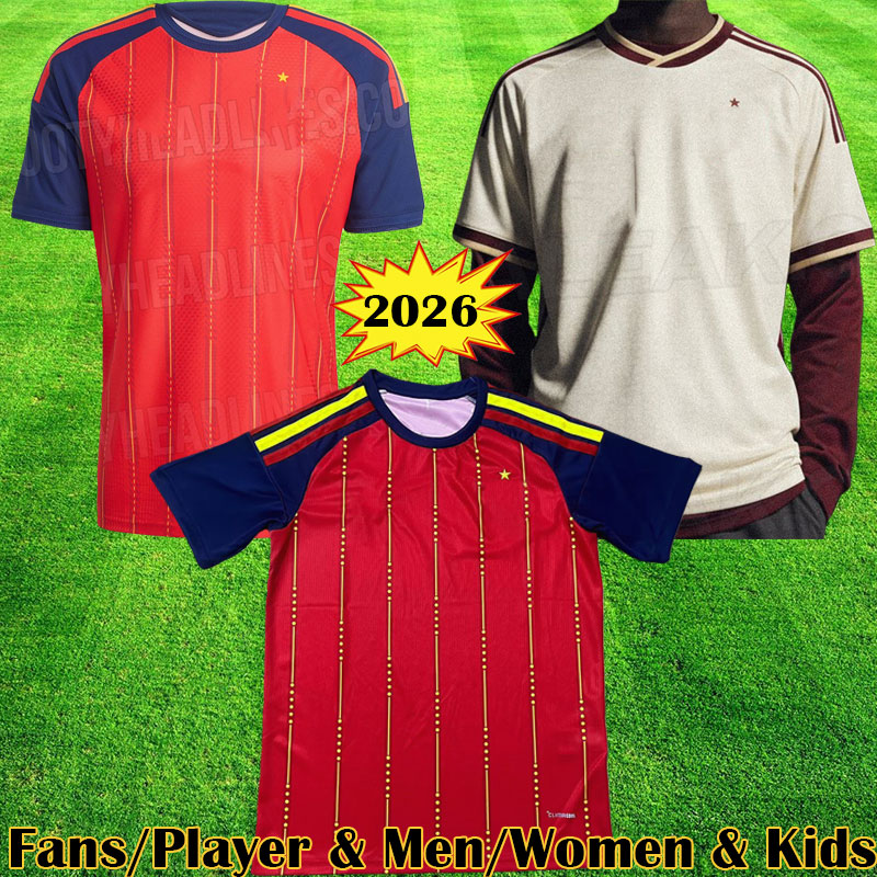 3XL 4XL PEDRI 2026 Spain Soccer Jerseys LAMINE YAMAL Espana Camiseta de futbol ZUBIMENDI Kit BARRIOS CUBARSI YEREMY MERINO Football SHirts ES National Jersey