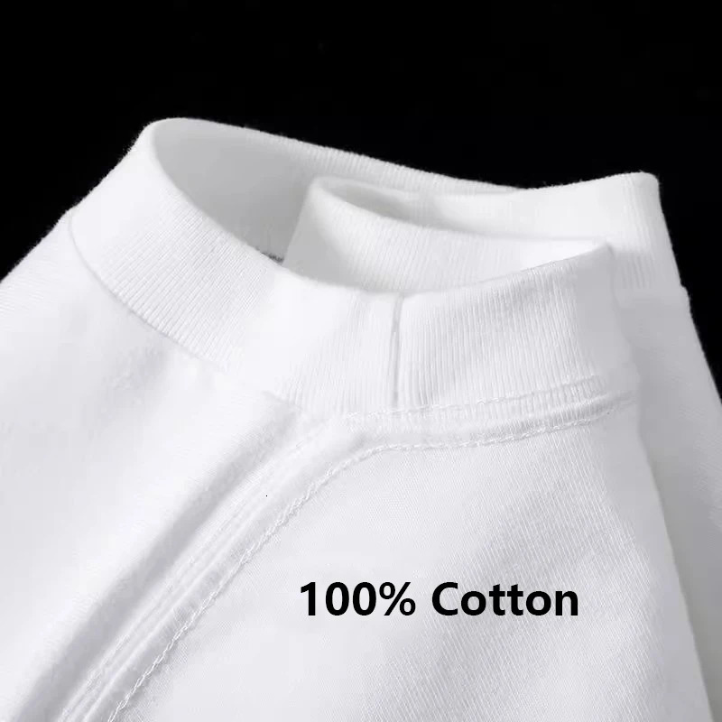 American Creative Letter Print Tshirt Men Autumn 100 Cotton White ONeck Long sleeves Tee Casual Y2k Top Men clothing 251020