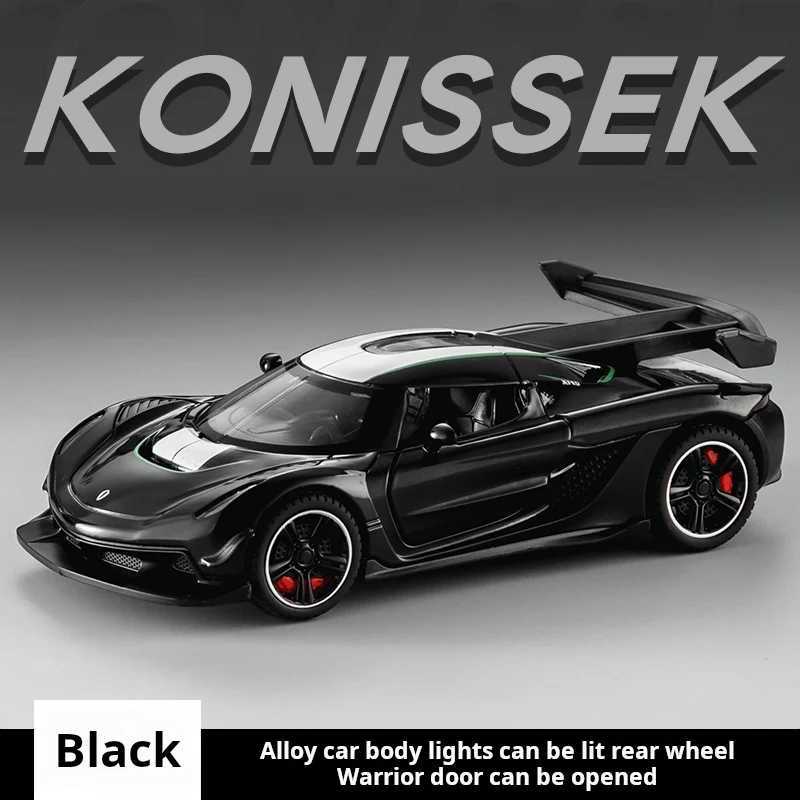 132 Diecast Metal simulation Konissek Alloy model car sound light boys toy gift Offroad vehicle Collection model carT251023