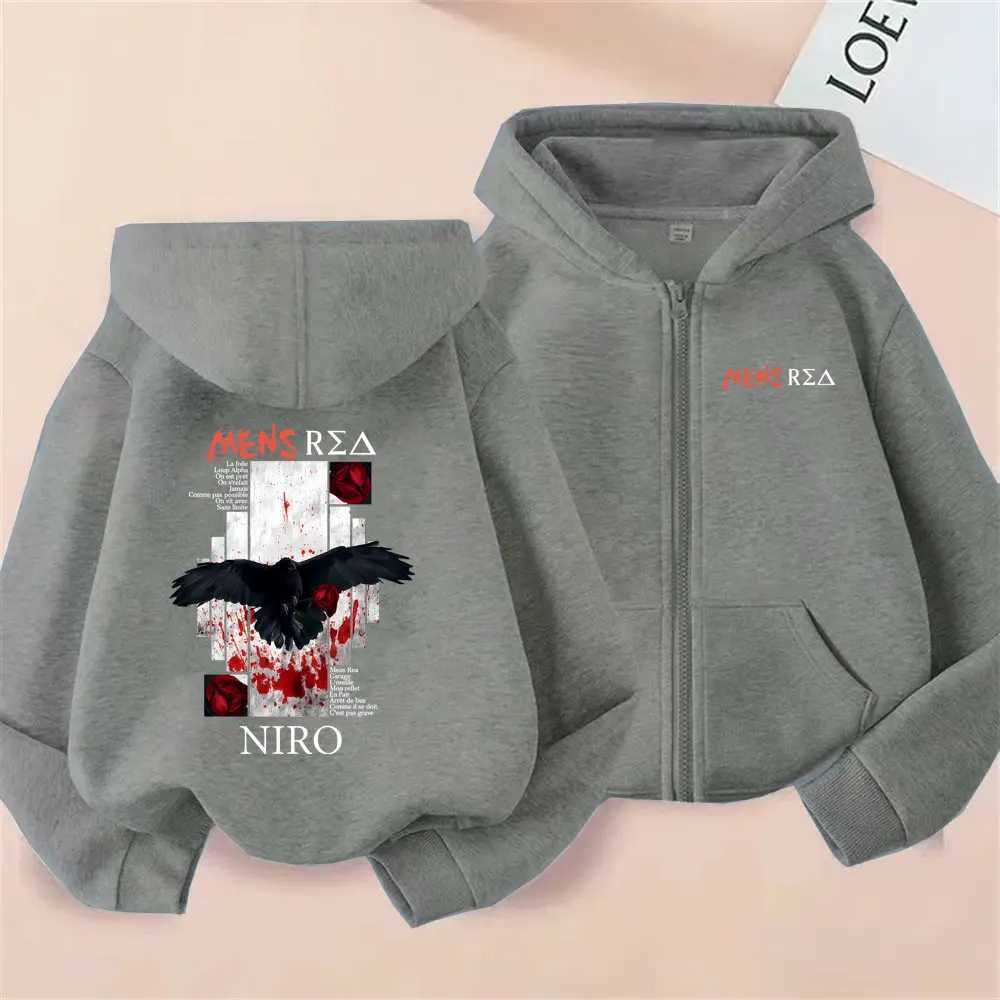 Rapper Niro Mens Rea Album Graphic Zipper Hoodie OX7 Hoodies Men Women Hip Hop Fashion Pop Music Zip Up Jacket Male StreetwearT251023