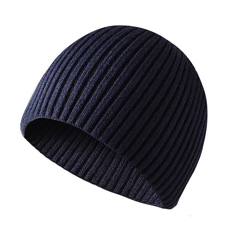 CAMOLAND New Winter Hat Men Solid Color Knitted Beanies Hat Warm Cforab Hat Outdoor Casual Skl Soft Bonnet HatsW251023