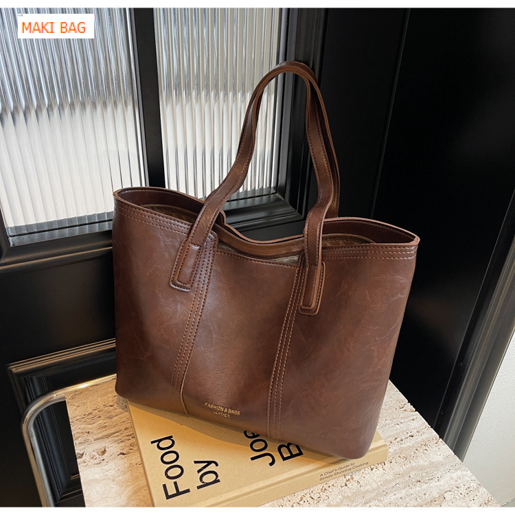 European and American new handbag high-end large capacity women's shoulder bag armpit bag multifunctional commuting bag designer bag luxury bag