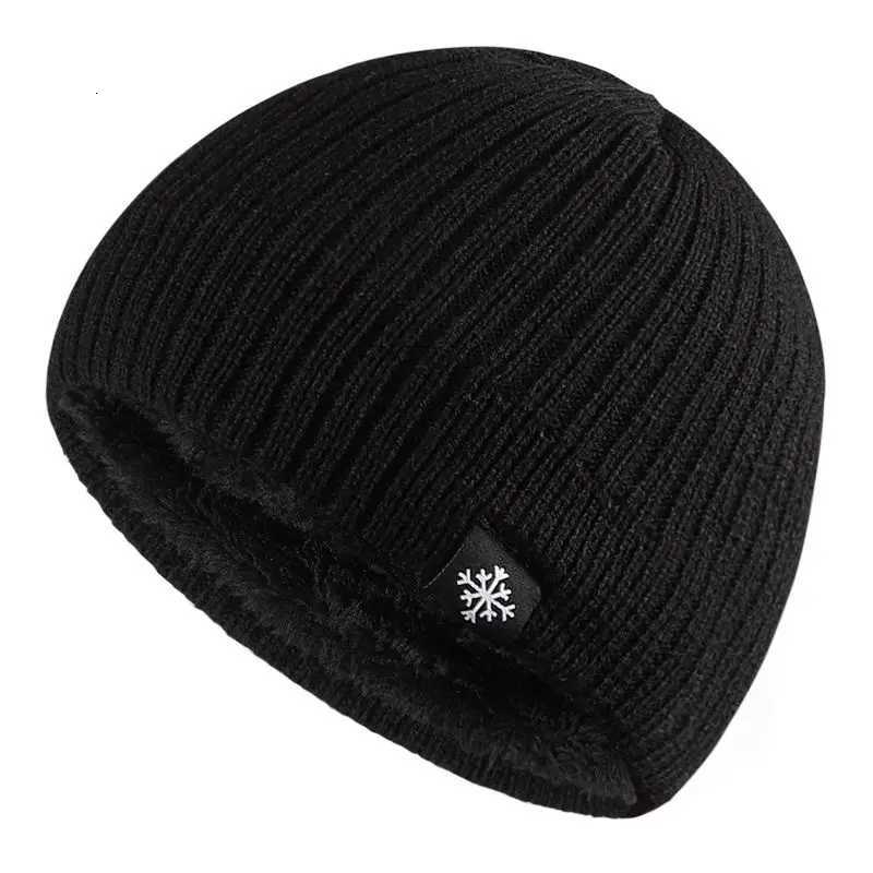 Autumn and winter thick wool bnded knitted mens and wens hats are suitab for windproof and warm outdoor wear in winterW251023