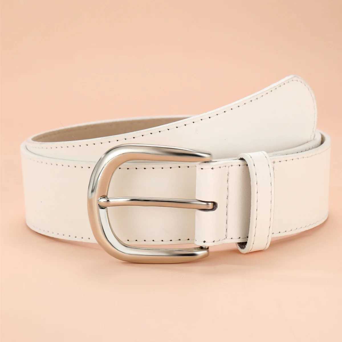 New Simple Womens Needle Buckle Belt Versatile for Daily Use Korean Edition Ins Style White Fashion Decoration Jeans BeltXJ251023