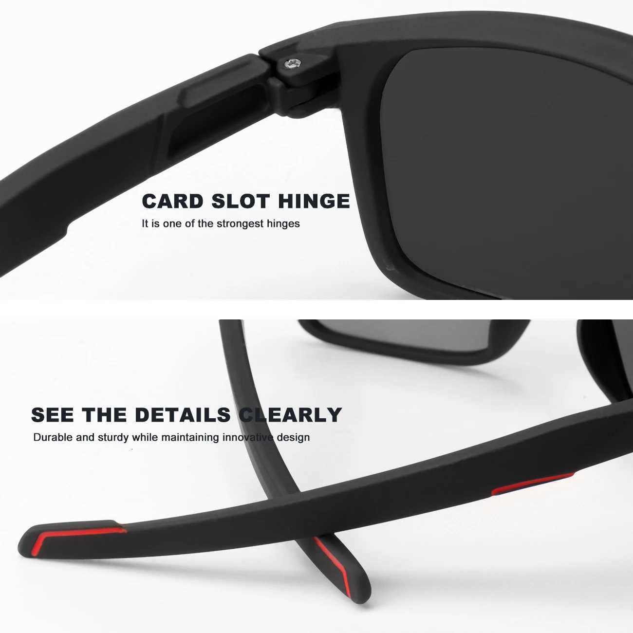 1pcs3pcs Square Polarized Sunglasses Men Women Color Film Genuine Film Lens Outdoor Fishing Driving Travel SunglassesW251023