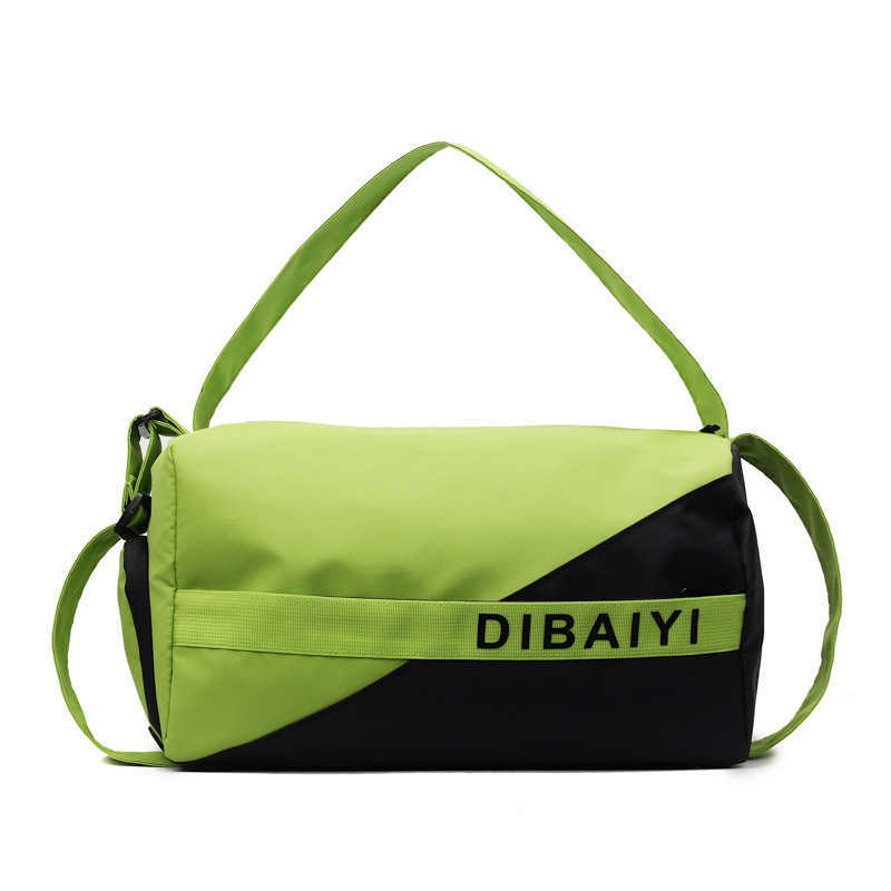 ColorBlock Short Trip Business Travel Bag Large Capacity MultiFunctional Independent Shoe Compartment Storage Bag Sports Fitness Handbag W251023