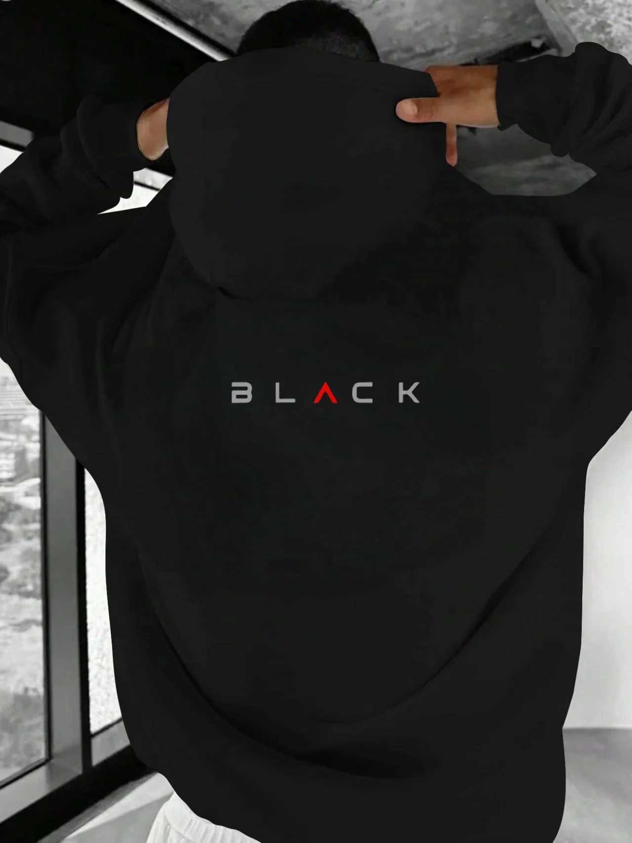 New 2025 fashionable and modern spring and autumn mens hoodie casual letter print comfortable hoodie highquality topT251023