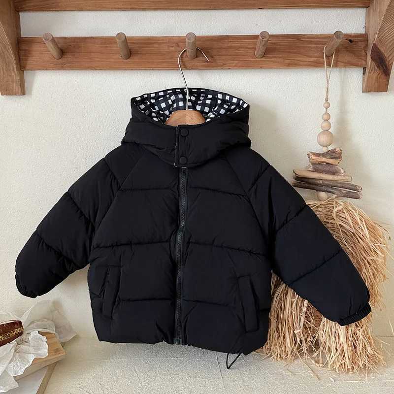 Children Down Cotton Jacket Winter Thick Warm Bread Coats Girls Boys Fashion Hooded Outerwear Kids Clothes 38 Years Y251023