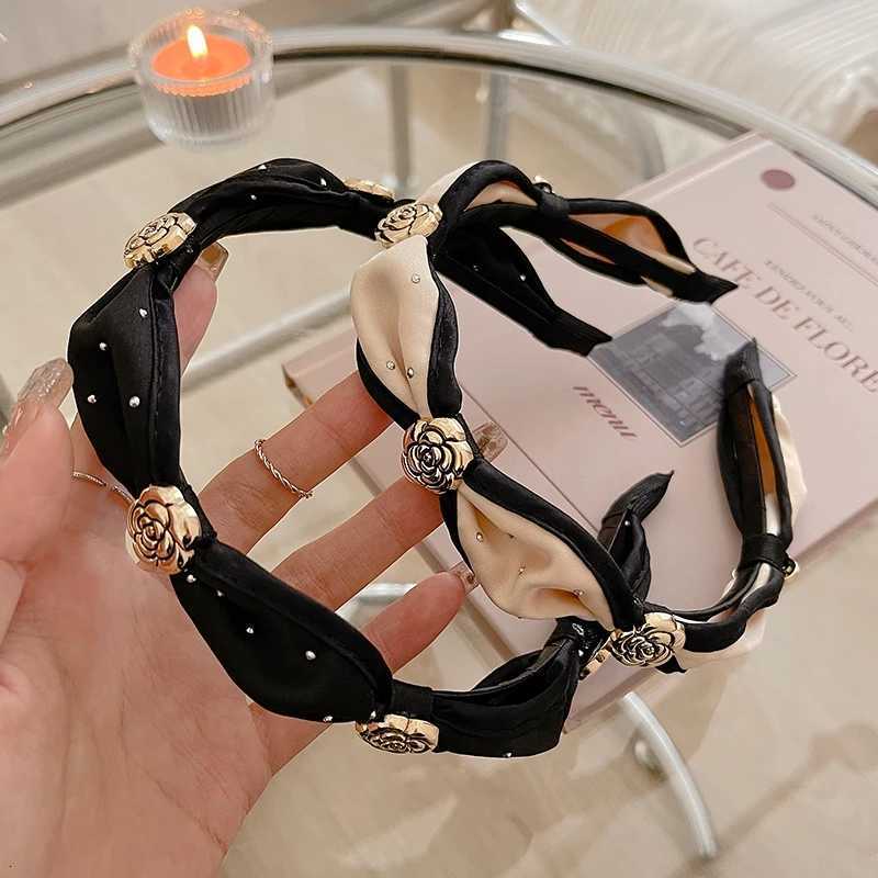 2025 New lia Temperament Hair Bands for Wen Vintage Pleated Bowknot band Girls Fashion Hair Bands Hair Accories Y251023