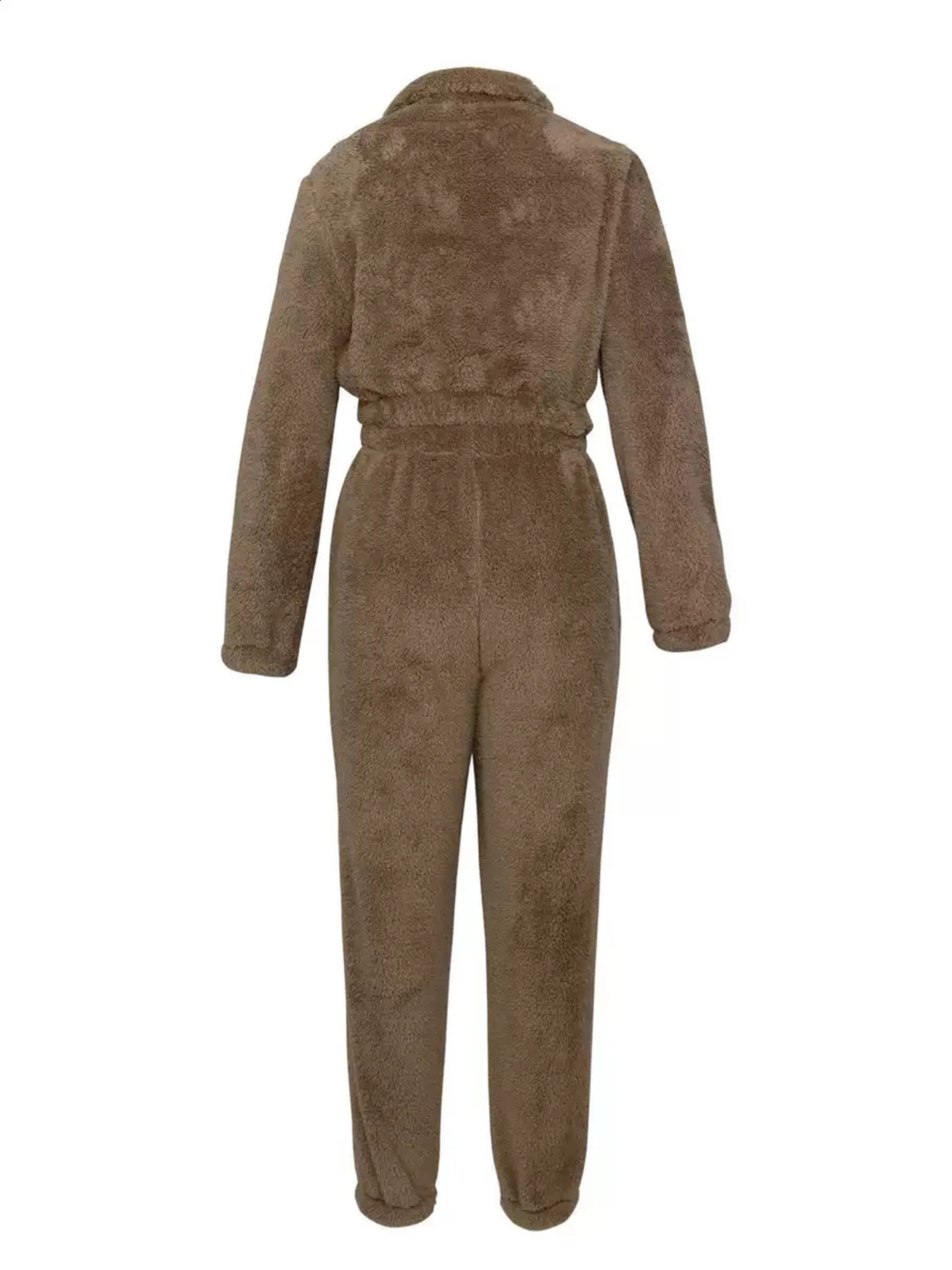 Womens Solid Color Velvet TwoPiece Set LongSleeved SemiOpen Neck Sweatshirt and Slim Pants Machine Washable Suitable 251022