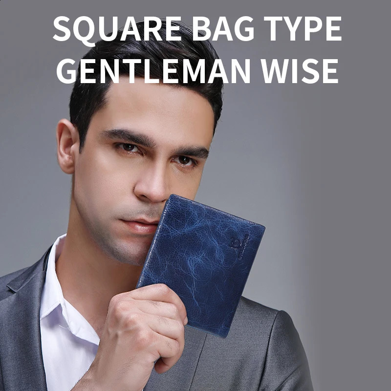 BULLCAPTAIN Mens Leather Wallet RFID Function Fashion Business MultiCard Mens Wallet Clip QB026251023