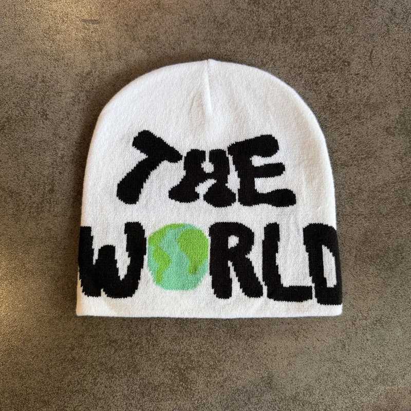 1pc Letter Pattern Beanie CapHipHop Jacquard Unisex Skull HatSuitable for Daily LeisureOutdoor Sports Halloween Fall OutfitXJ251023