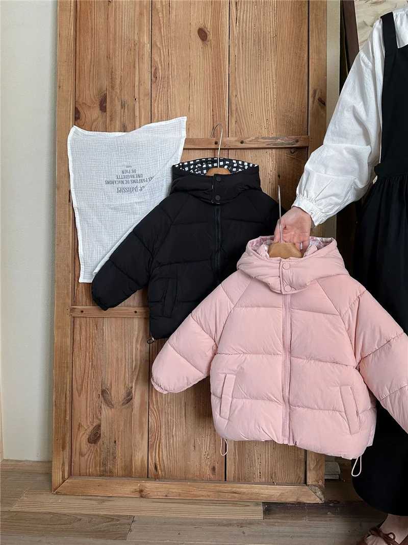 Children Down Cotton Jacket Winter Thick Warm Bread Coats Girls Boys Fashion Hooded Outerwear Kids Clothes 38 Years Y251023