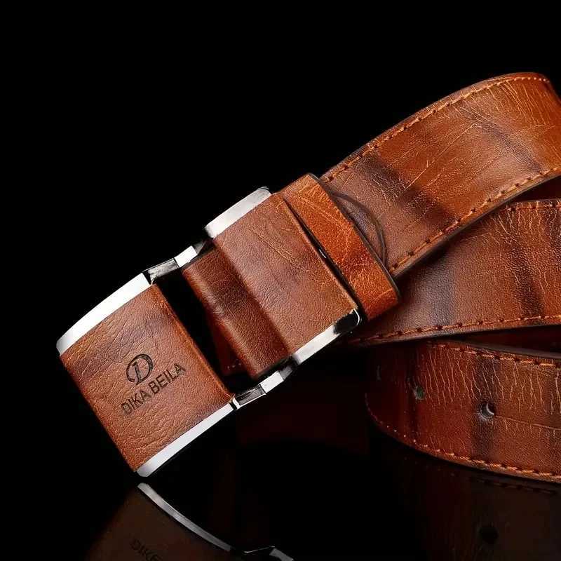 1PC Mens Business Belt Smooth Buckle Leisure Belt Jeans Belt Suit Pants BeltXJ251023