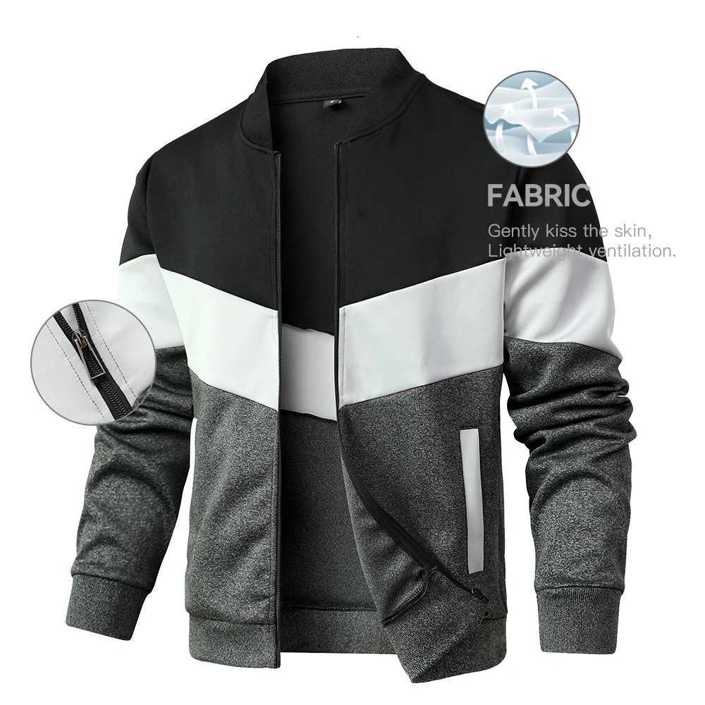 Mens Jackets 25 New Spring Business Leisure Trendy Color Windproof Bomber Overshirt ZipUp Streetwear Popular Clothes US Size W251023