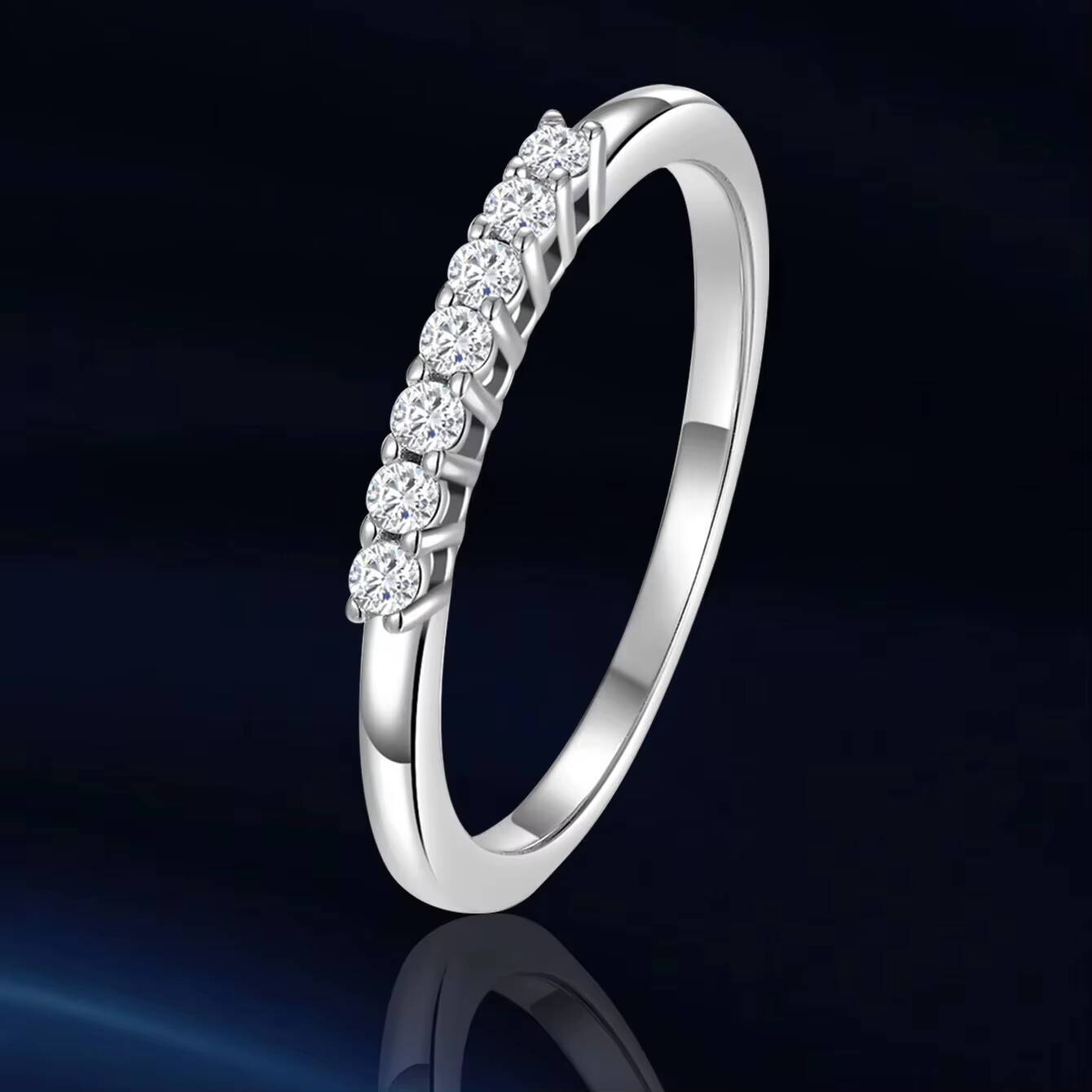 Aivenchy Bulk D Color Lab Grown Diamond Ladies Ring Fine Jewelry 925 Sterling Silver Women Moissanite Finger Ring