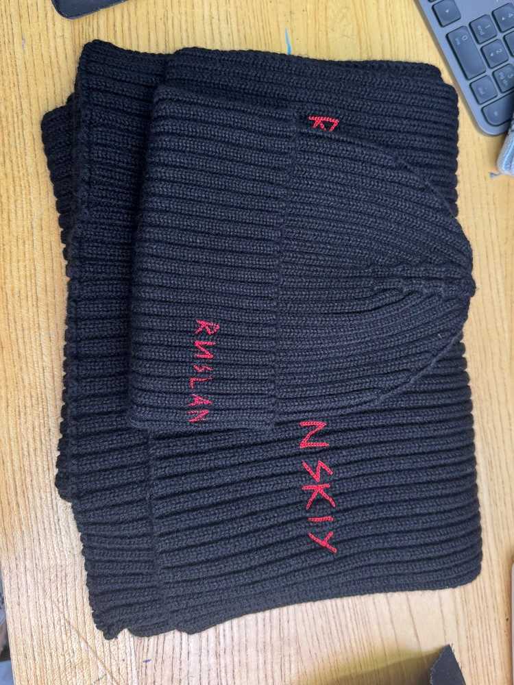 Winter Wool Knit Beanie Hat for Men and Wen Thick Warm broidered tter Knitted Unisex Fashion Cold Weather HatW251023