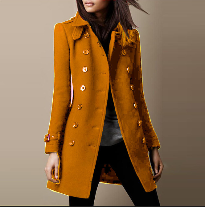 Autumn Winter New Woolen Womens Coat MidLength Nizi Jacket 241113