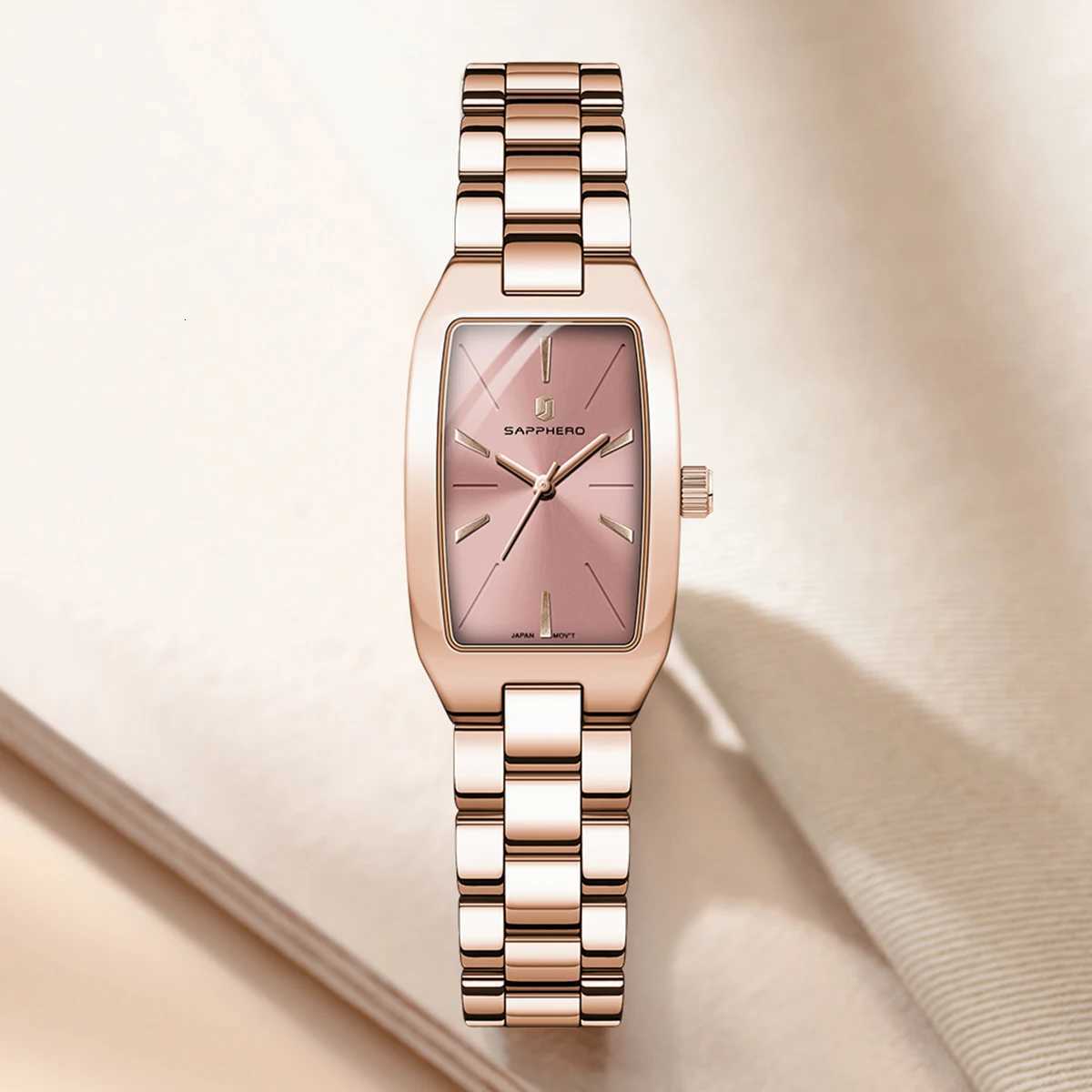 SAPPHERO Womens Quartz Watch Elegant Rose Gold Watch Waterproof 30M Watch Slim UltraThin Watch Premium Gift Box Set WatchL251023