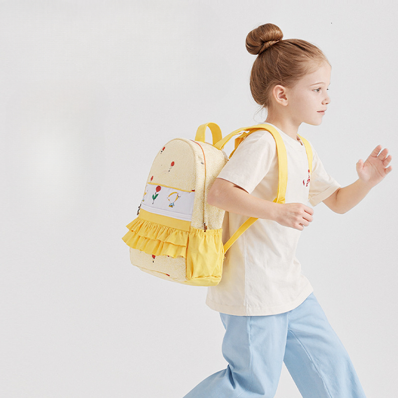 New designer embroidered cartoon foam yarn children's backpack outdoor travel storage bag student backpack