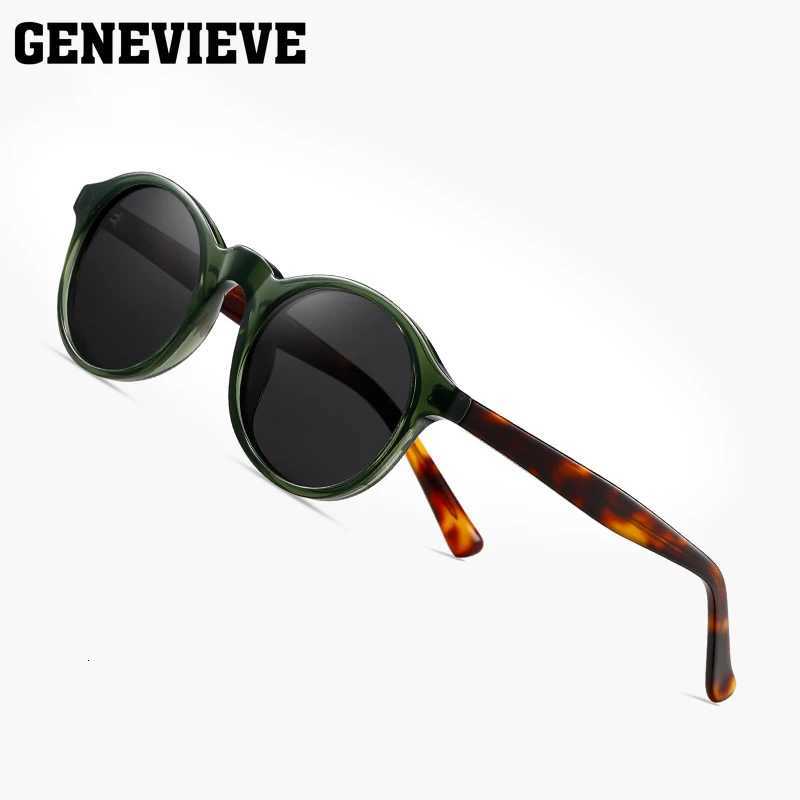 GENEVIEVE Retro Round Frame New Design Womens Polarised Sunglasses UV Protection Customised Prescription Available S31126W251023