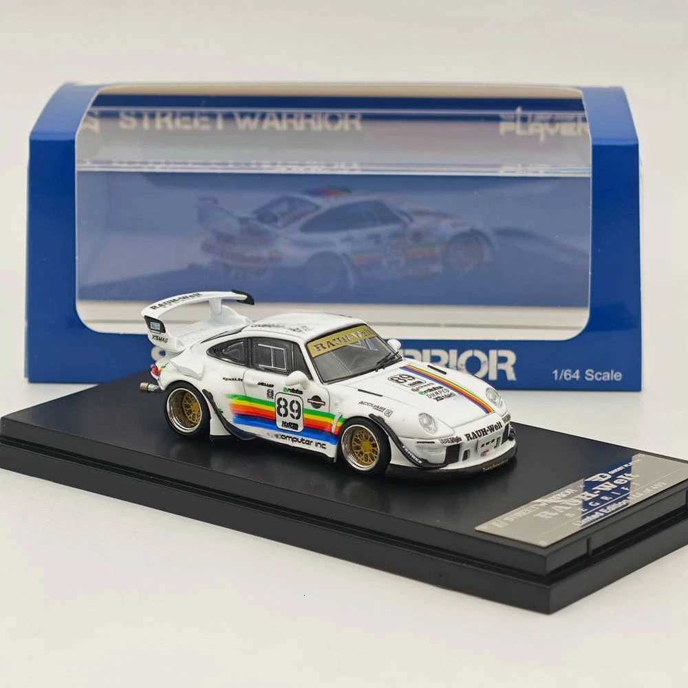 SW 164 Scale RWB 993 911 RAUHWelt Heavenly 89 Short Wing Racing Sports Model Diecast Model Car Miniature Collection Auto GiftT251023