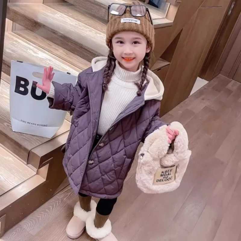 2025 New Style Girl Child Winter Thickened CottonPadded Coat Stylish Thermal Baby Jacket for Children Winter Wear Y251023