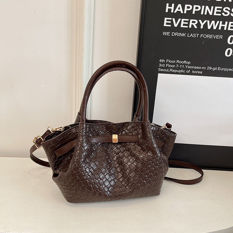 Luxury Brand Designer Bag New Woven Wing Bag 2025 New Trendy Wrinkled Dumpling Bag Trendy Large Capacity Commuter Shoulder Tote Bag