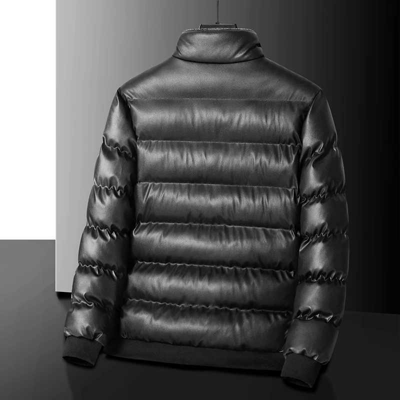 2024 AutumnWinter New Mens Cowboy Coat Mens Youth Collar Jacket Men Single row Concealed Buckle Casual top big size W251023