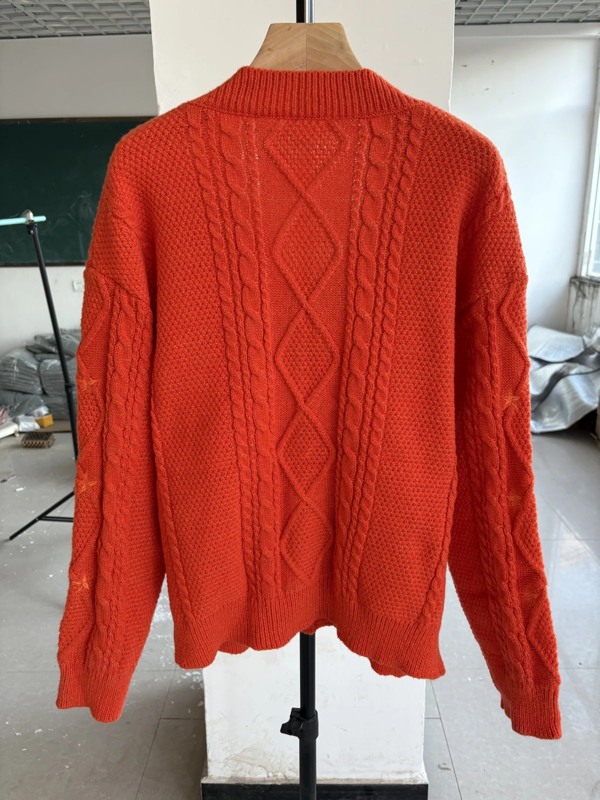 TS Merch The Life Of A Showgirl Orange Cardigan Long Sleeves Sweater For Woman Knitwear Winter Outfit Coat Ladies clothes 251022