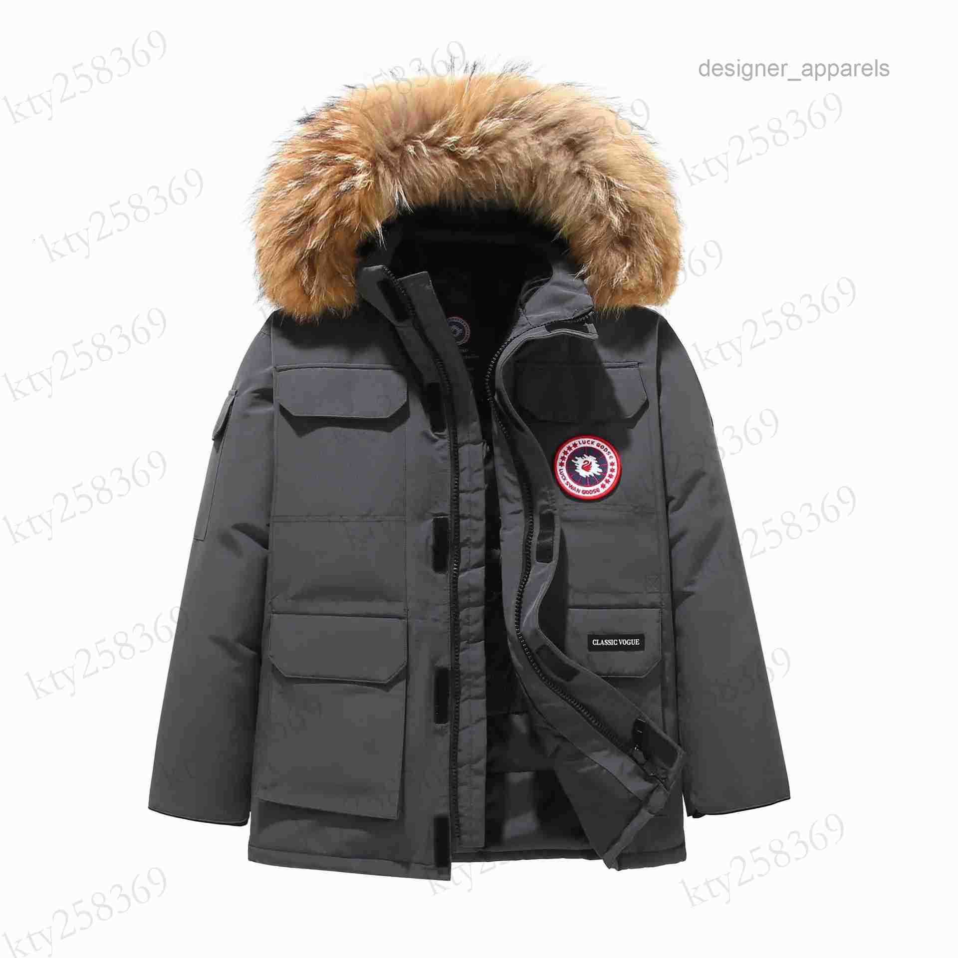 Big Designer Canada Expedition Goose Down Jacket For Men And Women Couples Winter New Thickened Coat Workwear Parka 023 Z251106