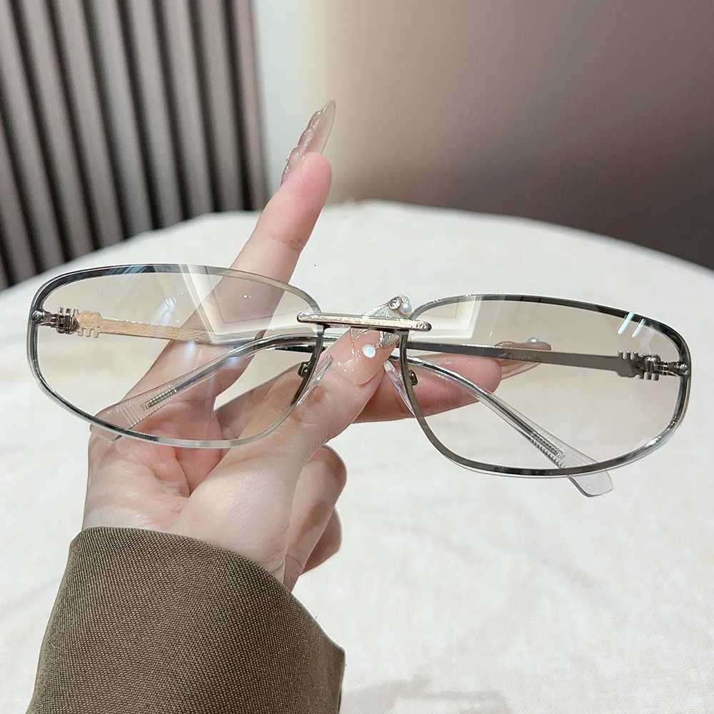 New Y2K sunglasses for women men vintage alloy small square hip hop sun glasses ladies silver mirror sexy shades driving eyewearW251023