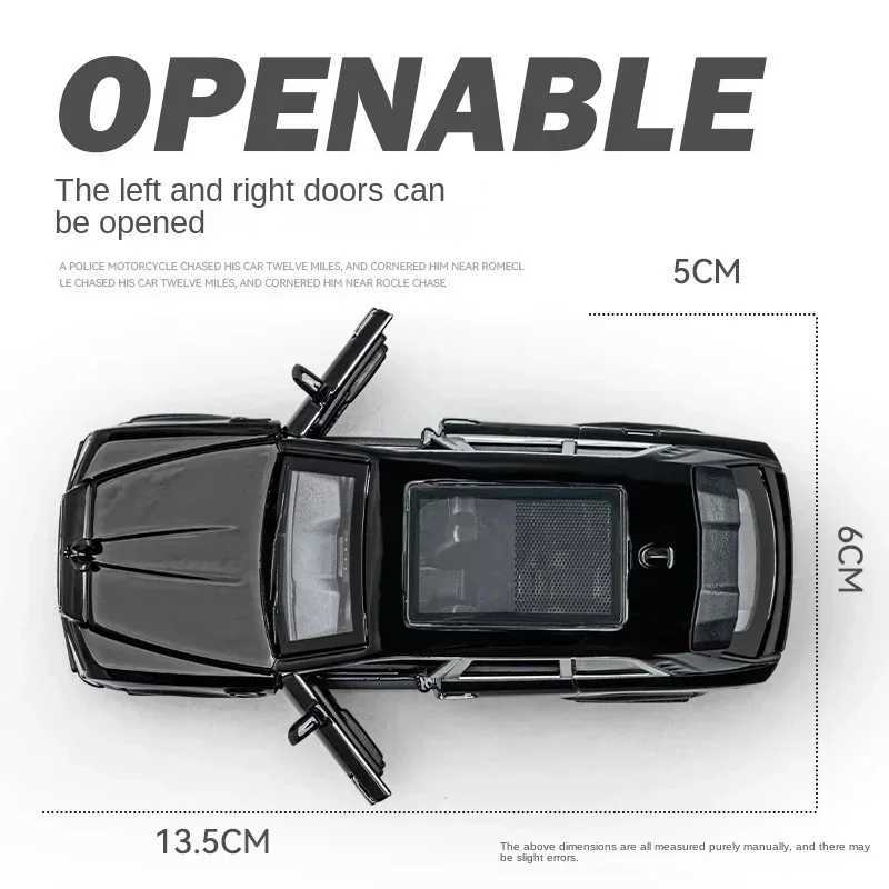 136 RollsRoyce Cullinan car model diecast throwback car toy car open door lights and sounds boys toys children adult giftT251023