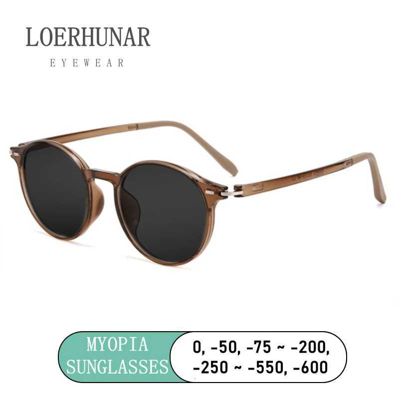Fashion Myopia Sunglasses Round Style Male Sunglasses Female Drivers Ultravioletproof UV400 Sun Glasses Diopter Myopia GogglesW251023