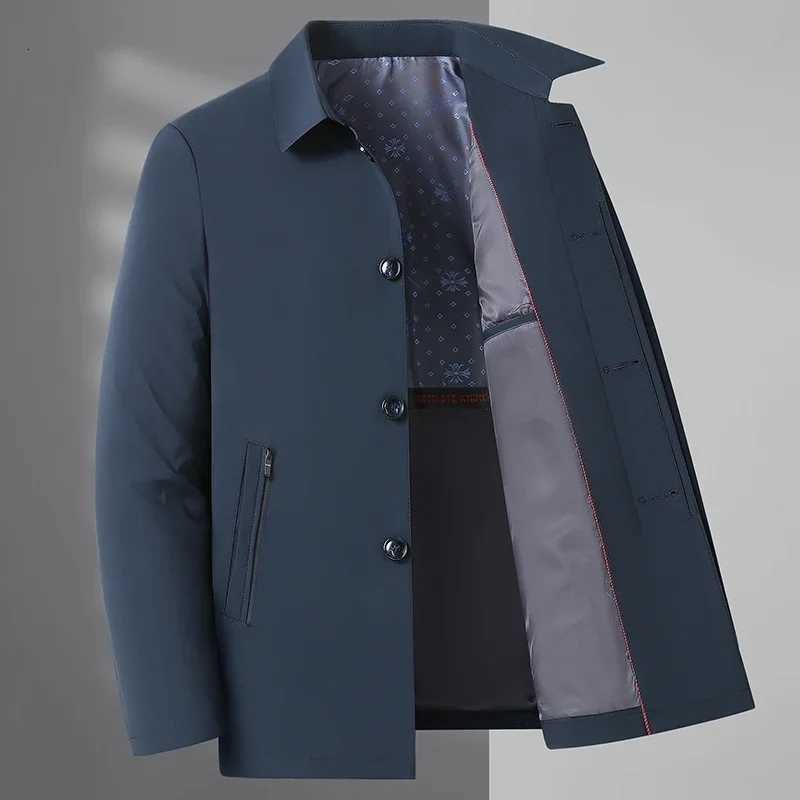 Jacket Four Seasons Mens Fashion Business Middleaged and Elderly British Style Casual Slimming Wedding Work Mens Jacket W251023